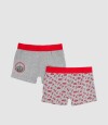Pack x2 boxer marvel/disney Rojo