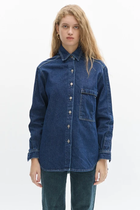 Camisa Noble Denim Deep Blue