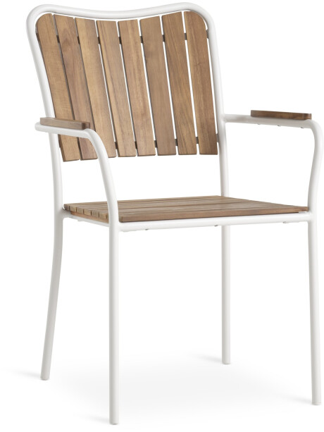 Silla apilable BASTRUP madera dura/bl Silla apilable BASTRUP madera dura/bl