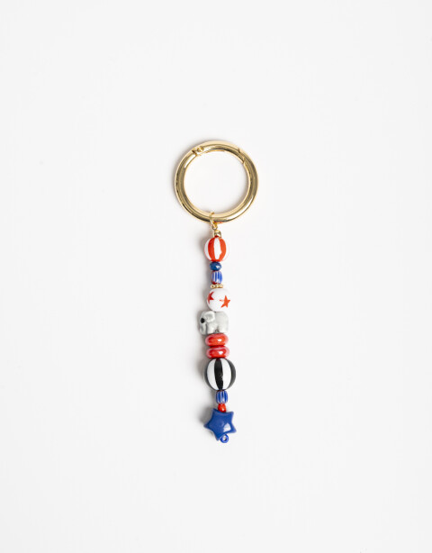 Llavero Acrilico Llavero Y Bag Charm Beads Circo - Combinacion Multicolor