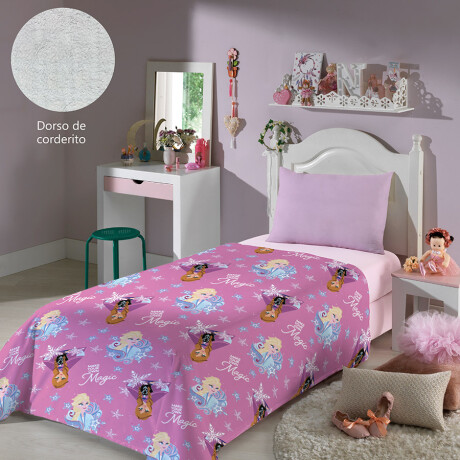 Frazada Infantil con Corderito 1 Plaza FROZEN