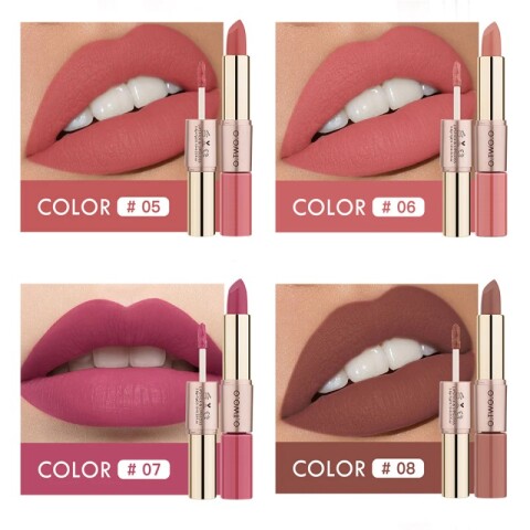 O.TWO.O Lápiz labial líquido mate 2 en 1, 12 colores, de lar Unica