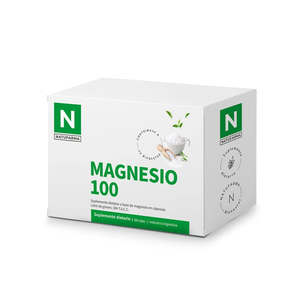 NATUFARMA MAGNESIO 100 CJ X 60 CAPS.