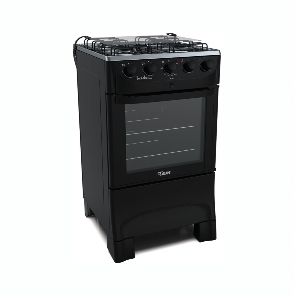 Cocina TEM Isabella Plus 4 Hornallas Con Grill Eléctrico 