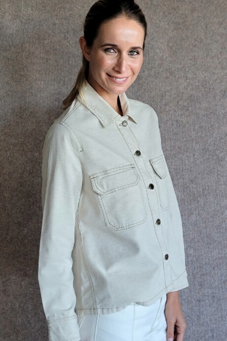 Sobrecamisa Ginebra Beige Melange