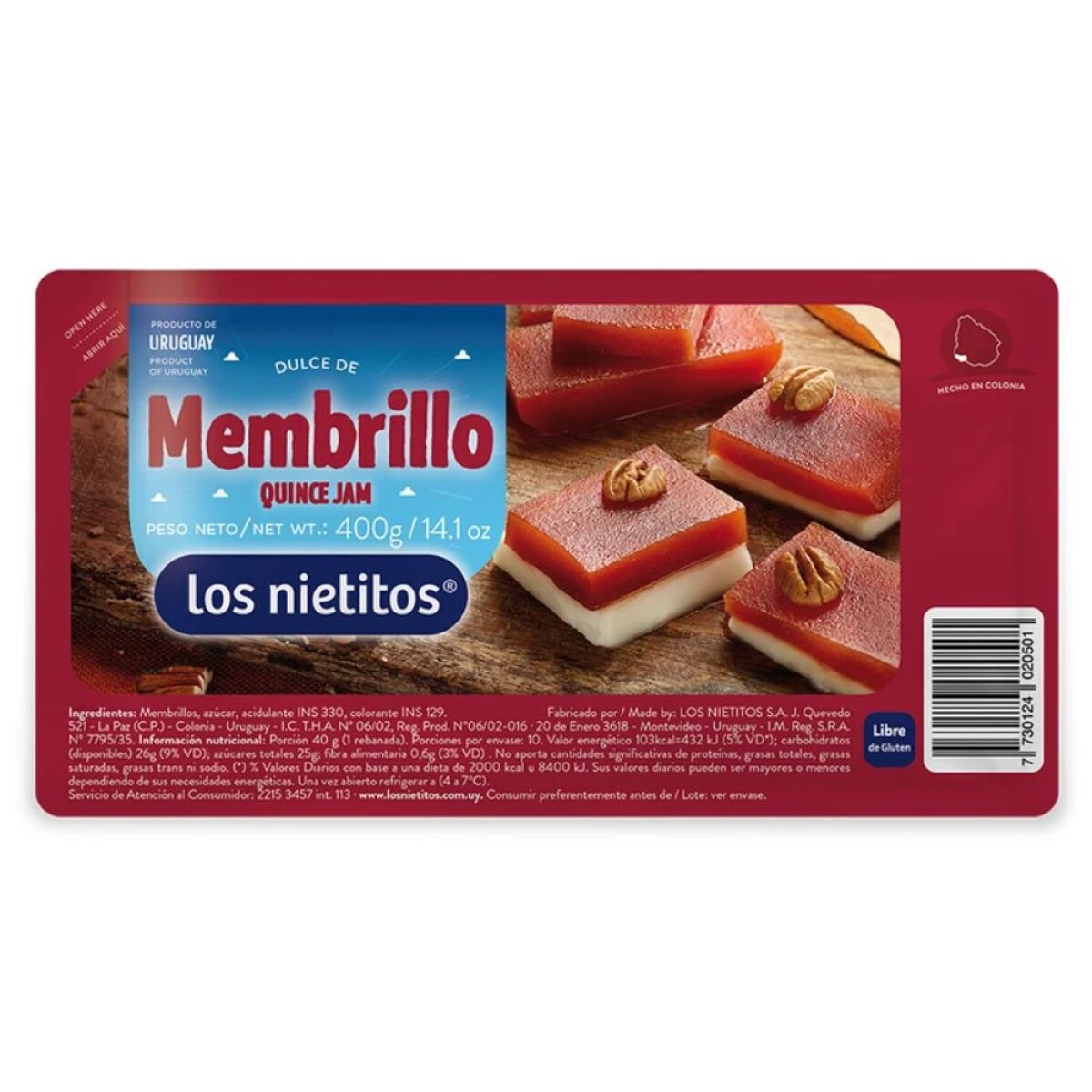Los Nietitos Dulce De Membrillo 400g 
