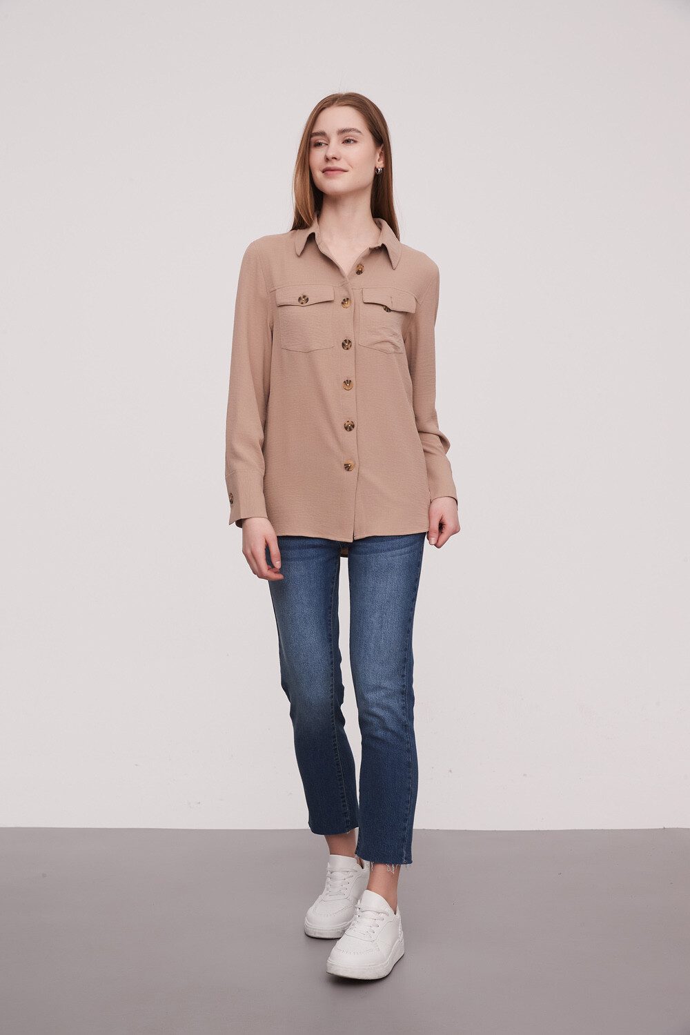 Camisa Kiling Beige Oscuro