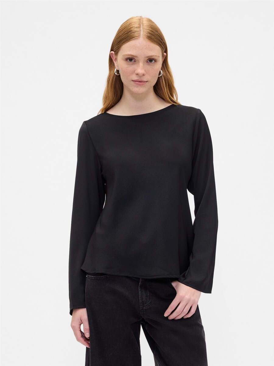 Remera Cuello Bote Mujer - True Black V2 