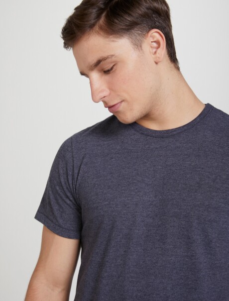 CAMISETA MANGA CORTA SLIM GRIS OSCURO