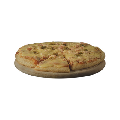 Pizza Con Jamón Y Aceitunas Helix 500g Pizza Jamon,aceituna Helix 500