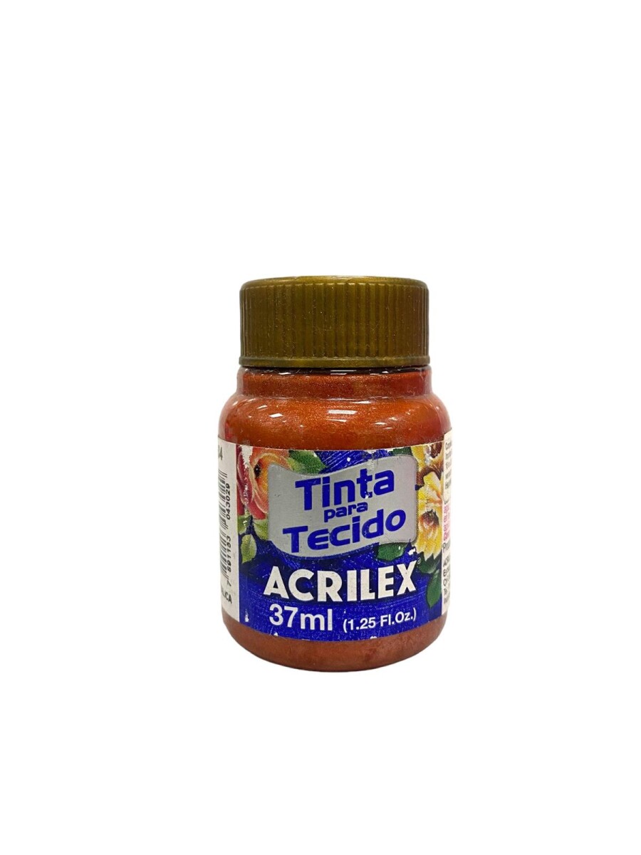 Pintura para Tela Acrilex Metálica 37 ml (Todos los colores) - 534 Cobre 