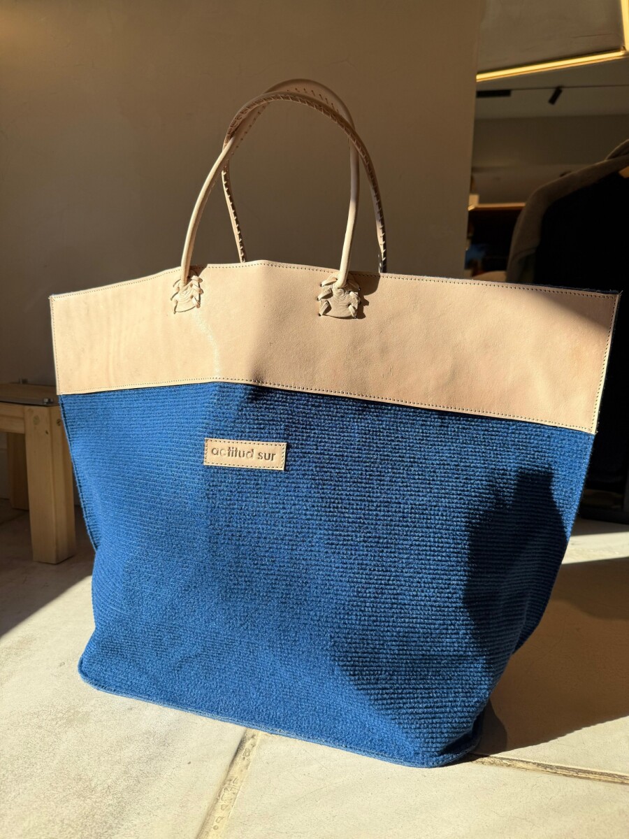 Pertutti Bag Cuero Suela - Azul 