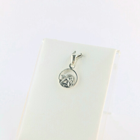 Medalla religiosa de Plata 925 con Nácar Ángel San Rafael