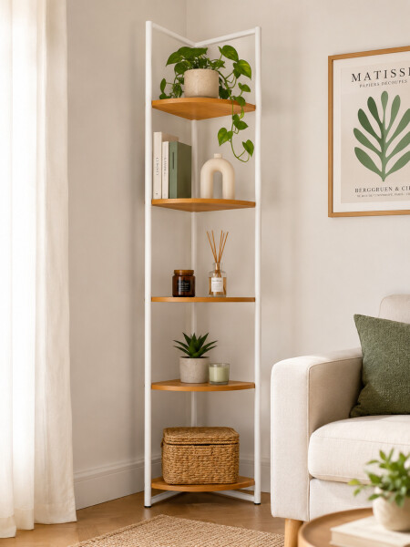 RACK ESQUINERO INDUSTRIAL BLANCO