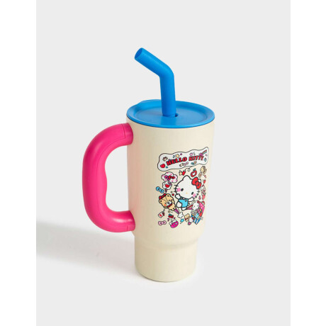 Vaso Térmico Hello Kitty Blanco Crudo