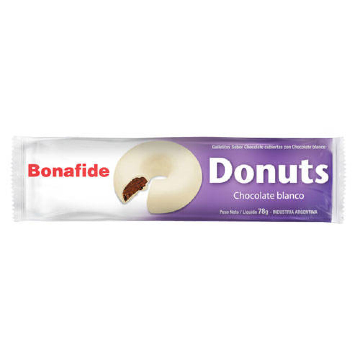 DONA BONFIDE DONUTS CHOCOLATE BLANCO 78GRS 