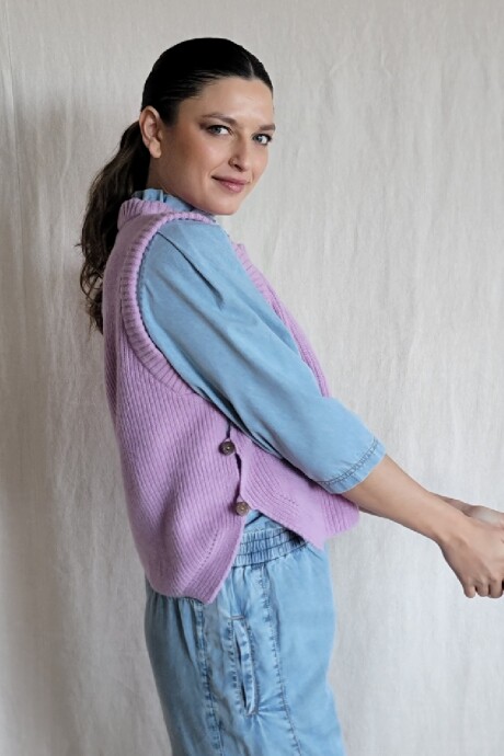Chaleco Olivia Lila