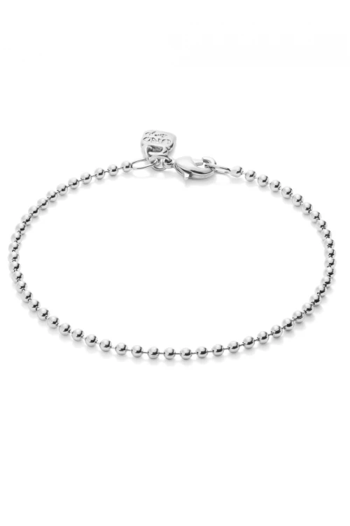 PULSERA CON BOLAS BAÑADA EN PLATA DE LEY Pulsera