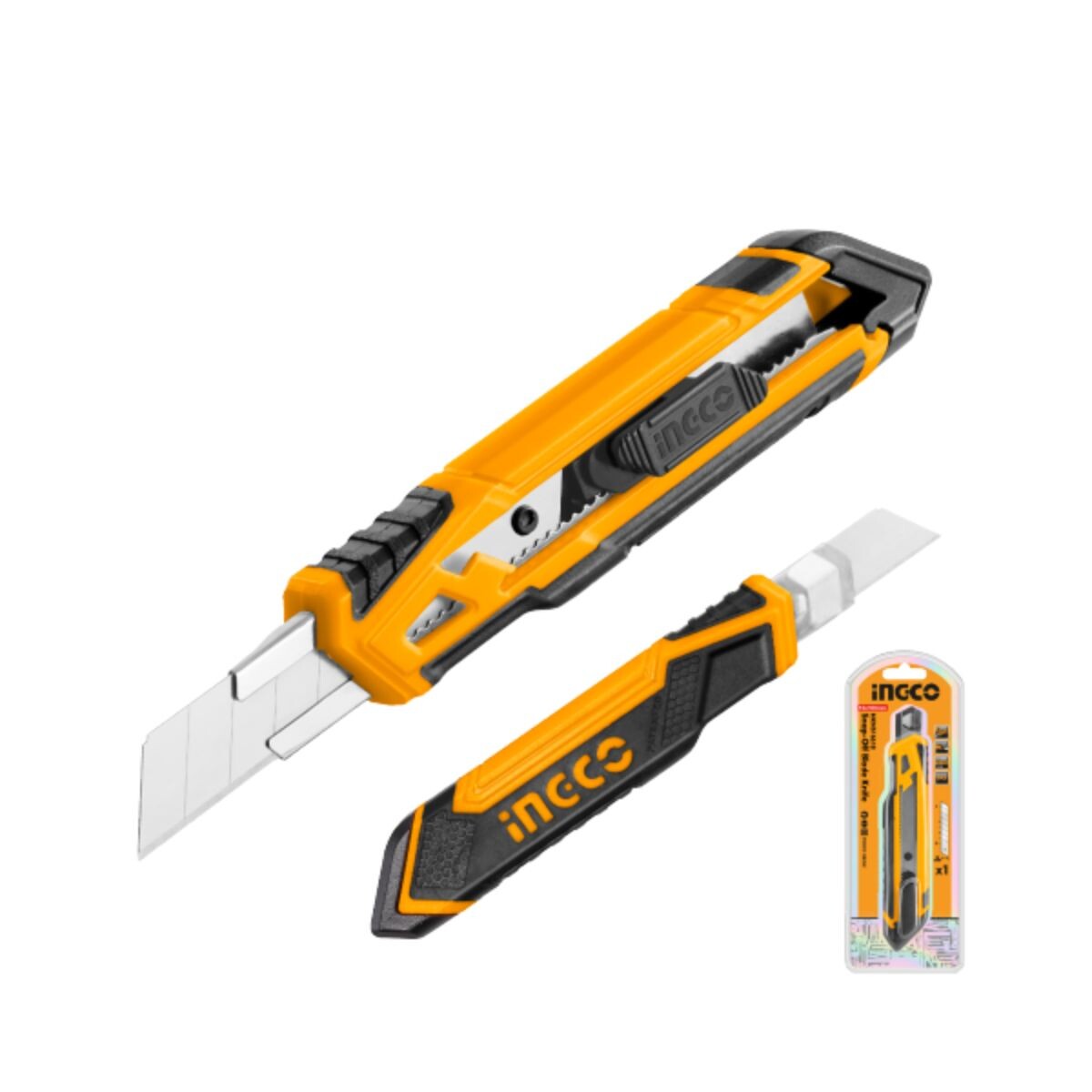 TRINCHETA 18mm SOFT GRIP x 1HOJA INGCO Trincheta 18mm Soft Grip X 1hoja Ingco