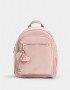 Mochilas Urbanas Mochila De Cuerina Con Charm - Rosa Viejo