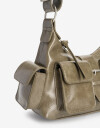 City Cartera Baguette Multipocket - Verde Militar