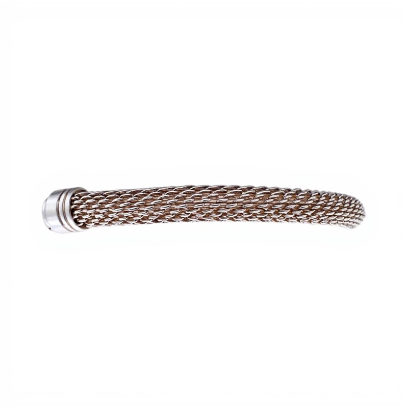 Brazalete tejido-Plata 925-Sin piedra-BR3022 sinpiedra