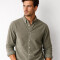 Camisa Sutra Verde Seco