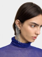 Pendientes Ear Jacket Cascada plateado