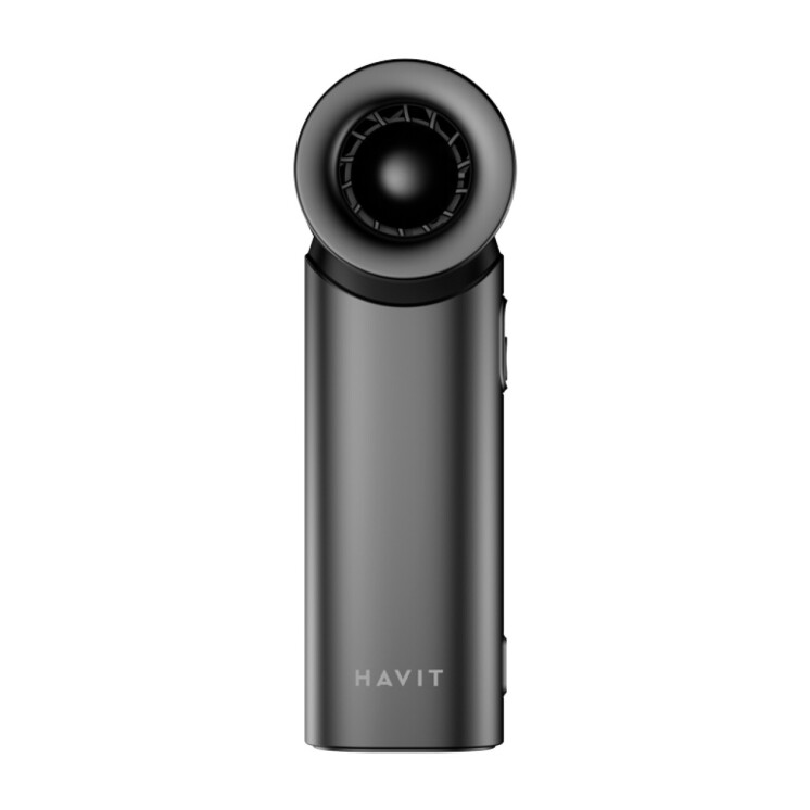 Ventilador portátil Havit HF610 recargable con 5 velocidades Black