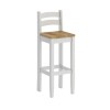 Desayunador Cocina Comedor 4 Bancos Madera Blanco Desayunador Cocina Comedor 4 Bancos Madera Blanco