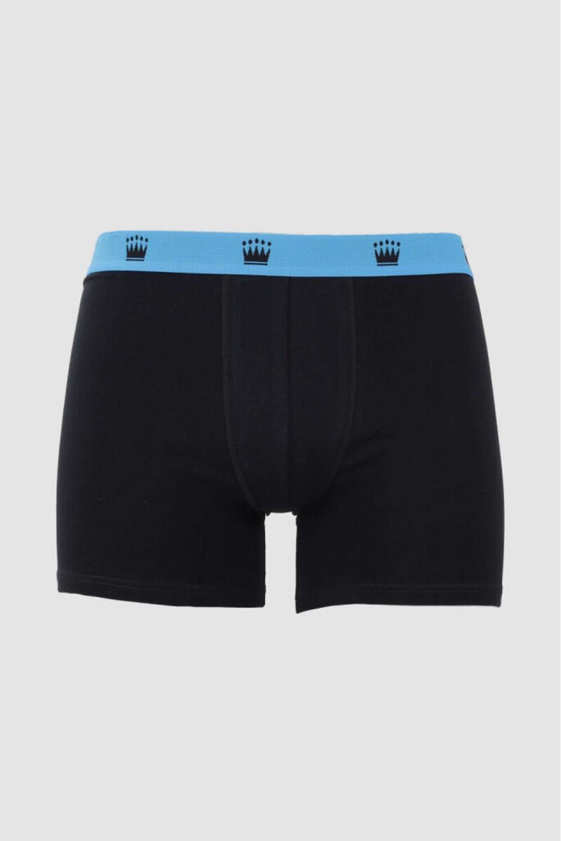 boxer liso alg y lyc c/elastano - Negro 