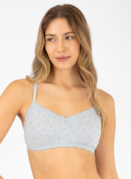 Bralet bow heart Azul