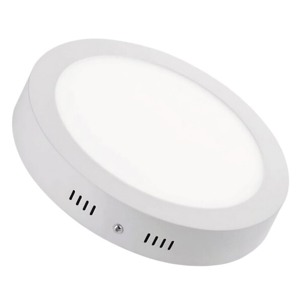 Plafon Foco Sobrepuesto 24W Redondo Luz Fría Led Panel Variante Color Blanco