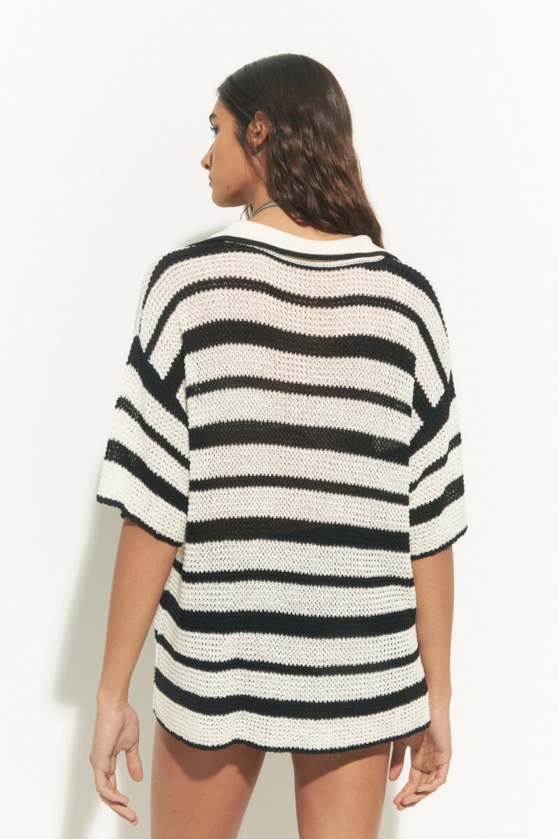 Blusa tejida negro