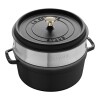 STAUB COCOTTE C/ VAPORIERA - 26 CM NEGRA STAUB COCOTTE C/ VAPORIERA - 26 CM NEGRA