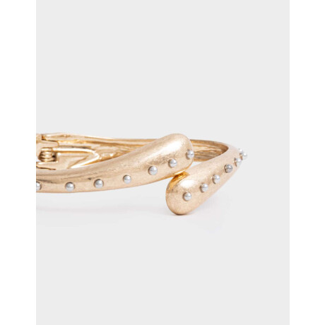 Pulsera Flexible De Hilo Dorado