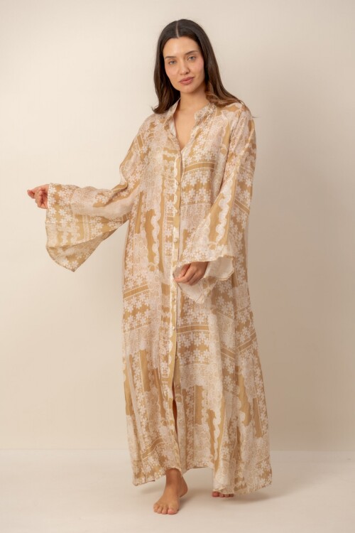 Vestido Estampa Natural