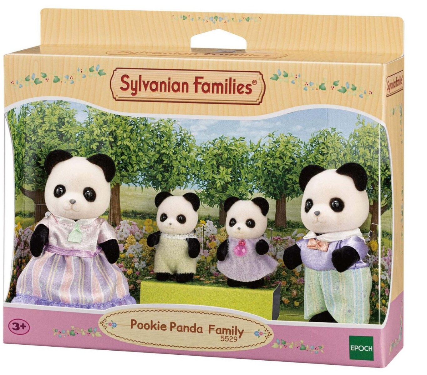 Sylvanian Families Familia Panda Pookie Juguete Infantil 