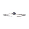 Brazalete Delhi-Plata rodinada 925- Piedra Luna-BR2017 conpiedra