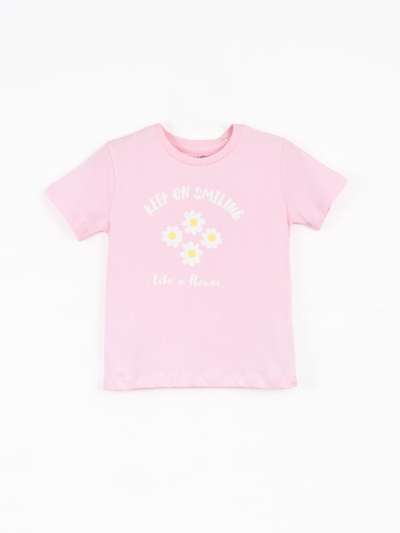 REMERA ELAINA FLOWER ROSADO