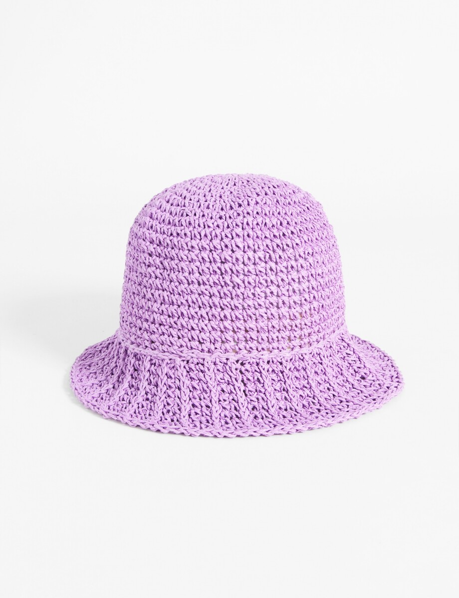 Sombrero papiro - violeta 