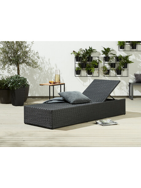 Reposera HASLE A70xL198 negro Reposera HASLE A70xL198 negro