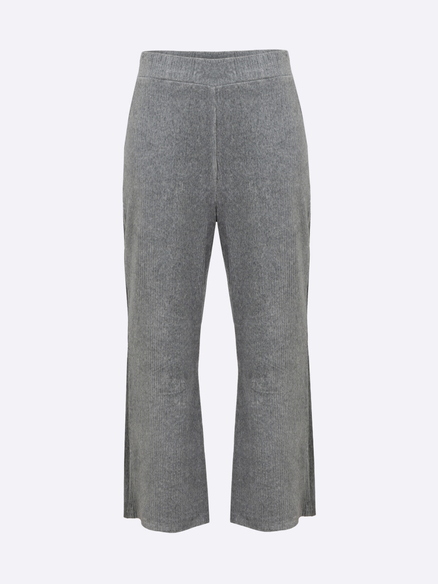 Pantalon crop - gris 