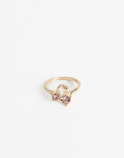 Anillos Chicos Special Price Anillo Metal Con Charm - Dorado