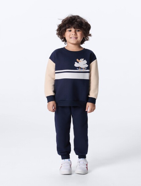 CONJUNTO INFANTIL ESTAMPADO AZUL