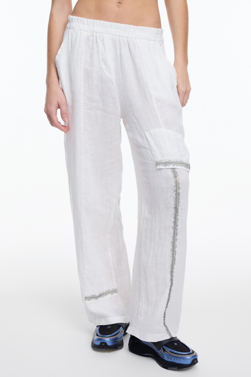 PANTALON BOLSILLO Crudo