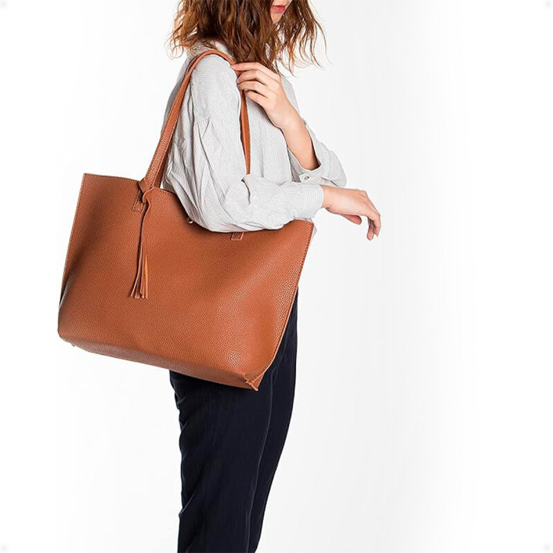 Bolso Cartera de Hombro Marrón
