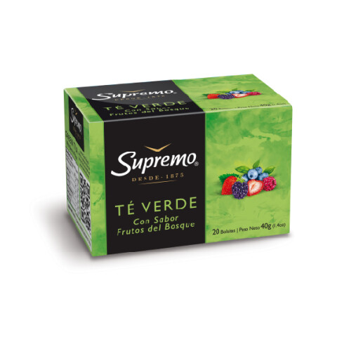 TE SUPREMO VERDE FRUTOS DEL BOSQUE x 20 sob Unica