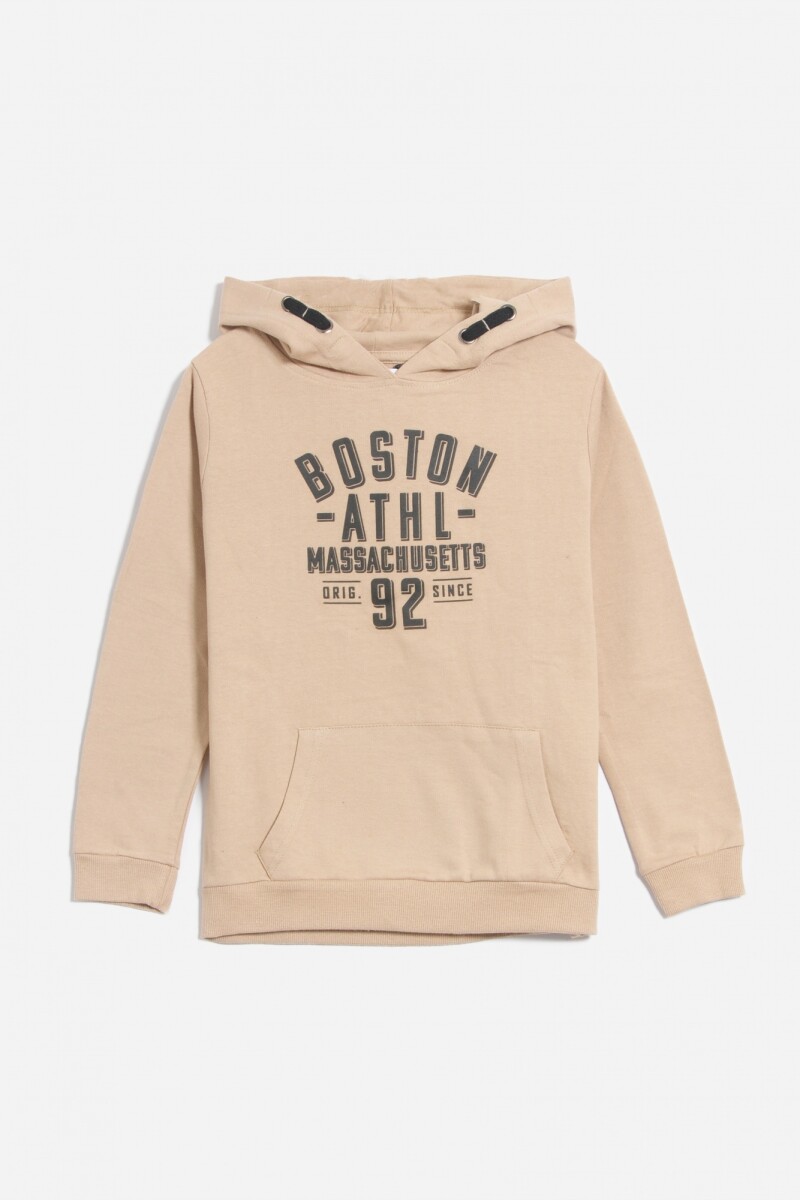 Buzo estampado BEIGE