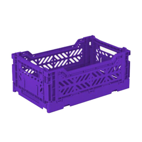 Caja organizadora plegable y apilable Chica Violeta